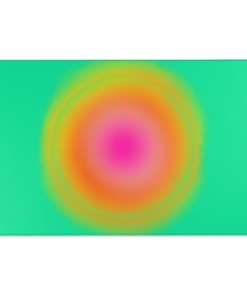 Gradient Mint Green Vortex Illusion Rug with Personalized Name or Sentence for Modern Home Decor