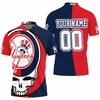 Grateful Dead and Yankees Fans Unite with This Skull Bronx Bombers 3D Personalized Polo Shirt