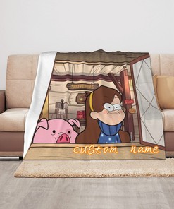 Gravity Falls Personalized Baby Blanket - Custom Name Gift for Boys and Girls