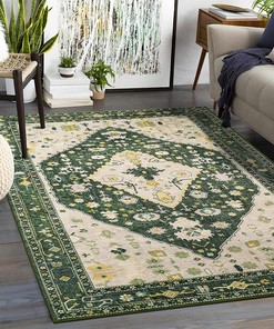 Gray Boho Tribal Area Rug - Washable Rugs for Living Room or Bedroom Decor - Creates a Harmonious and Elegant Atmosphere