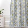 Gray Mid Century Modern Shower Curtain | Retro Geometric Bath Curtain | MCM Bathroom Decor