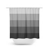 Gray Stripe Bathroom Decor, Gray Geometric Shower Curtain, Gray Bathroom Curtain, Gray Shower Curtain