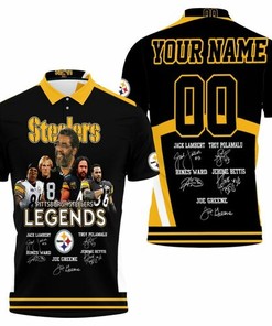 Great Players Team 2020 NFL Season: Personalized Polo Shirt with Signed Legends for Pittsburgh Steelers Fans