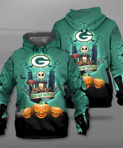 Green Bay Packers Halloween All Over Print 3D Hoodie