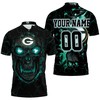 Green Bay Packers Lava Skull 3D Personalized Polo Shirt All Over Print Shirt