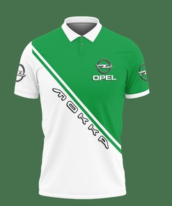 Green Opel Mokka Ttt-Va Polo Shirt Ver 1: Breathable Fabric and Athletic Style with 3D Print