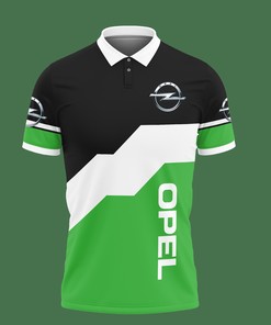 Green Opel Ttt-Hl Polo Shirt Ver 3: Personalized Athletic Wear with Breathable Fabric and 3D Print