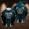 Green Philadelphia Eagles Champions Logo 3D Hoodie with Custom Print