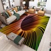 Green and Brown 3D Illusion Vision Area Rug - Stylish and Modern Floor Cover for Home