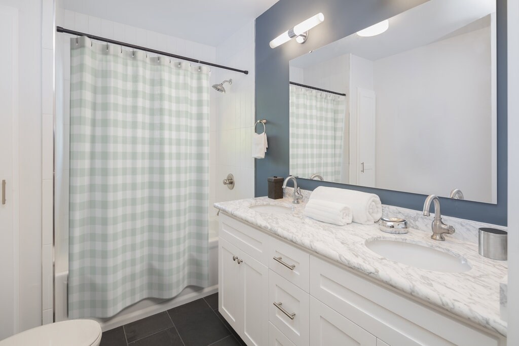Green and White Check Shower Curtain for a Farmhouse Vibe - Image 2