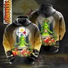 Grinch Snow - Pittsburgh Steelers 3D All Over Print Hoodie
