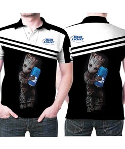 Groot Hugs Hennessy Wine 3D Printed Polo Shirt for Groot and Hennessy Lovers