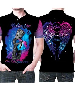 Groot and Hug Angel Wings - Personalized Polo Shirt All Over Print Shirt 3D T-Shirt