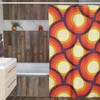 Groovy 60's 70's Shower Curtain, Hippie Tub Curtain, Retro Bathroom Decor