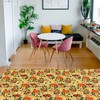 Groovy 70s Style Personalized Retro Rug with Non-Slip Floor Mat for Living Room or Apartment