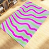 Groovy Personalized Area Rug for Boho Chic Living Room or Bedroom Decor