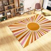 Groovy Personalized Area Rug for Chic Living Room or Bedroom Decoration