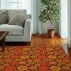 Groovy Personalized Retro Bedroom Rug with 70s Style Non-Slip Floor Mat for Living Room or Kids Room