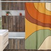 Groovy Shower Curtain, Psychedelic 60's 70's Hippie Bathroom Accessory, Retro Curtain for Quirky Vibe