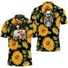 Groovy, man! This Snoopy Hippie Bus Sunflowers seamless pattern 3D All Over Print Polo Shirt is worth barking for.