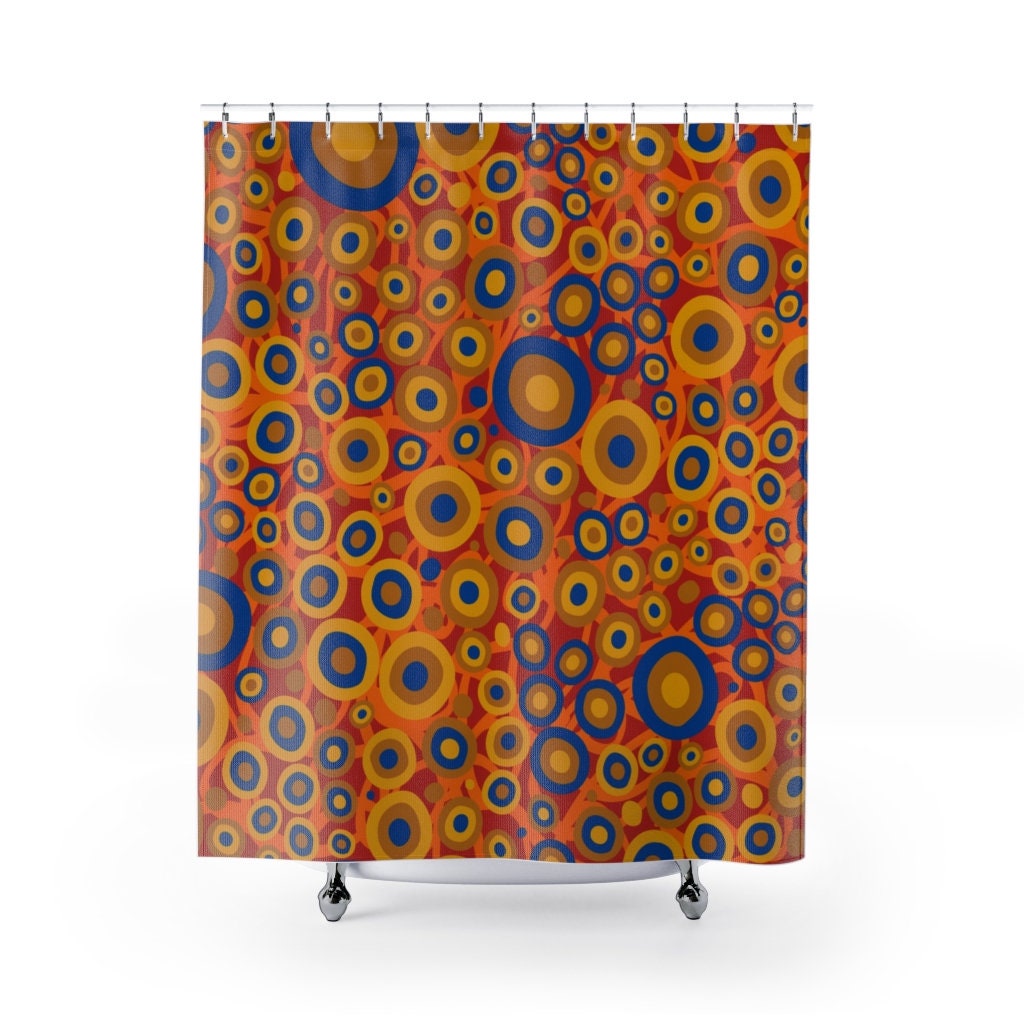 Gustav Klimt Shower Curtain with Artistic Art Print Design for Unique and Elegant Bathroom Decor