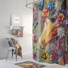 Gypsy Boho Horse Shower Curtain Set with Optional Bath, Towels, and Mat for Unique Bathroom Decor