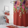 Gypsy Floral Shower Curtain - Bohemian Bath Curtain with Optional Mat and Towels for Free-Spirited Bathroom Decor