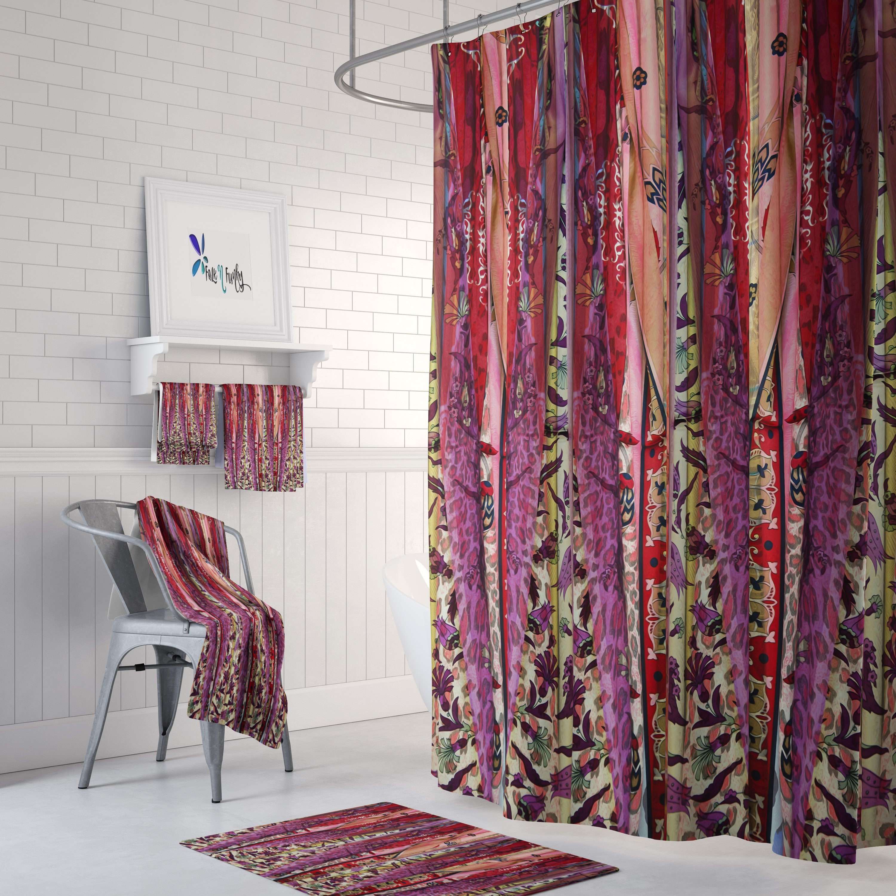 Gypsy Spirit Boho Chic Shower Curtain with Stylish Design Options for Chic Bathroom Decor