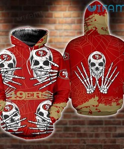 Halloween 3D All-Over Print Lion and Skull Design Zipper Hoodie