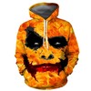Halloween Clown Face All Over Print 3D Hoodie