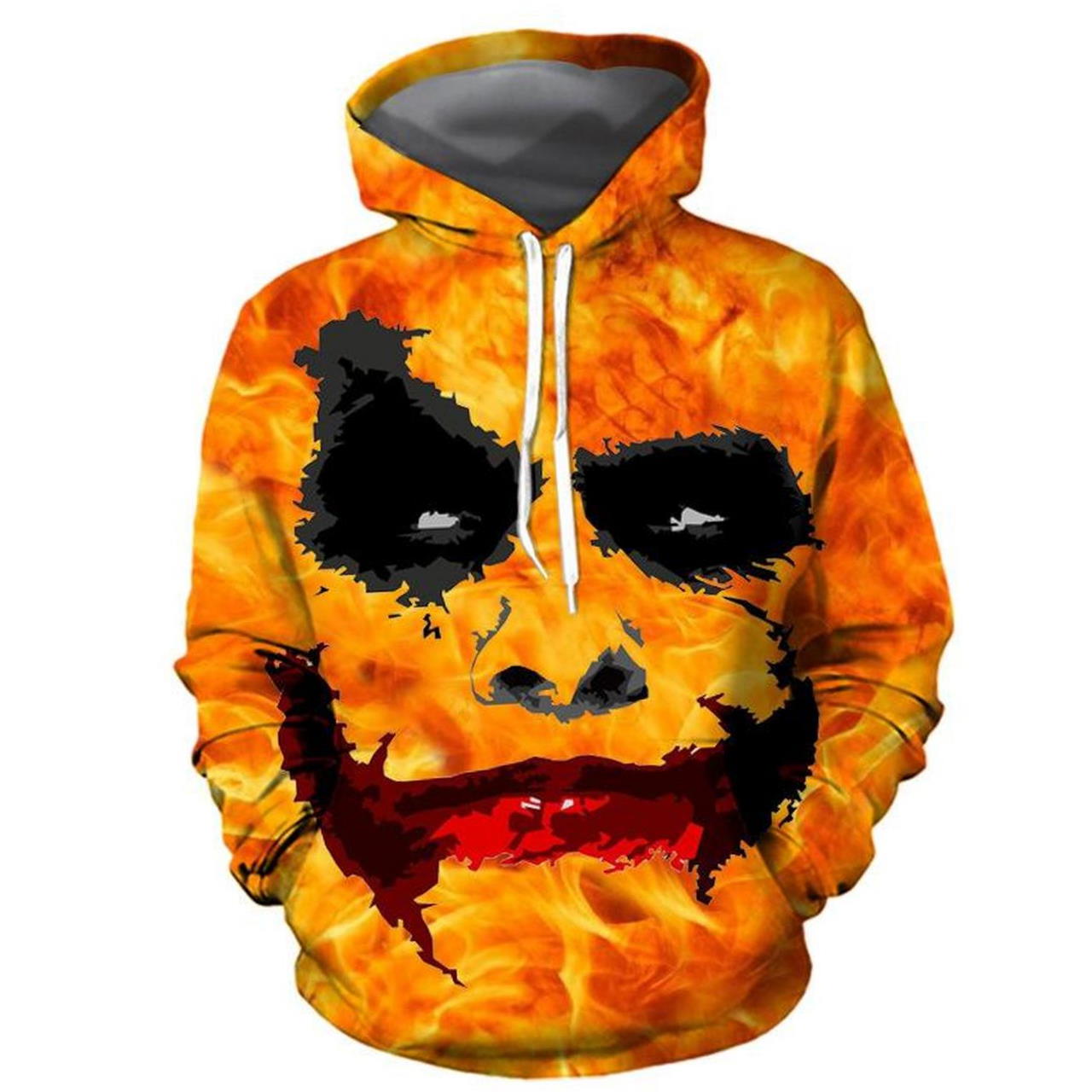 Halloween Clown Face All Over Print 3D Hoodie