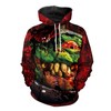 Halloween Monster Print All Over Print 3D Hoodie