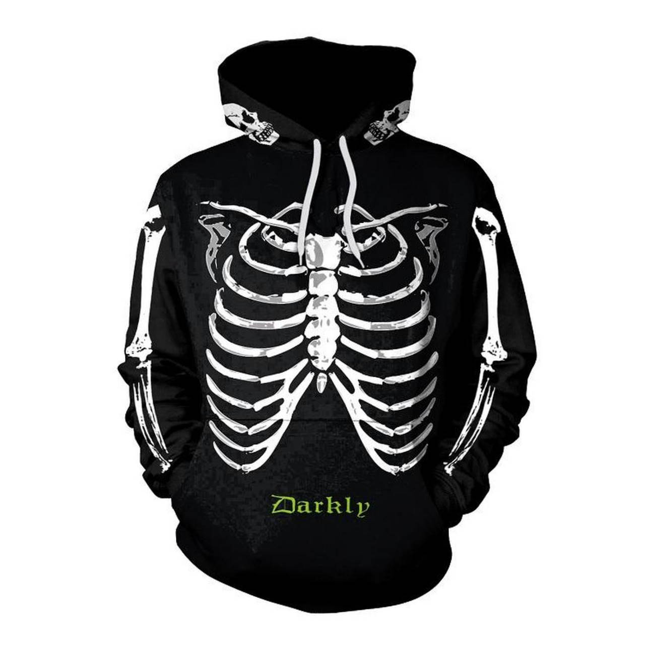 Halloween Skeleton Print All Over Print 3D Hoodie