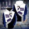 Halloween-Compatible New York Giants Jack Skellington And Zero 3D Hoodie