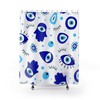 Hamsa Hand Print Shower Curtain | Unique Print Shower Curtain | Housewarming Gift