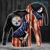 Hand American Flag - Steelers 3D All Over Print Hoodie