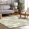 Hand Drawn Abstract Geometric Square Rug with Boho Design for Unique Home Decor