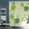 Happy Canada Day Shower Curtain | Maple Leaves Autumn Fabric | Home Bathroom Decor | Canadian Theme | House Warming Gift