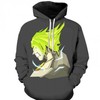 Harajuku Dragon Ball Anime Long Adult 3D Hoodie All Over Print