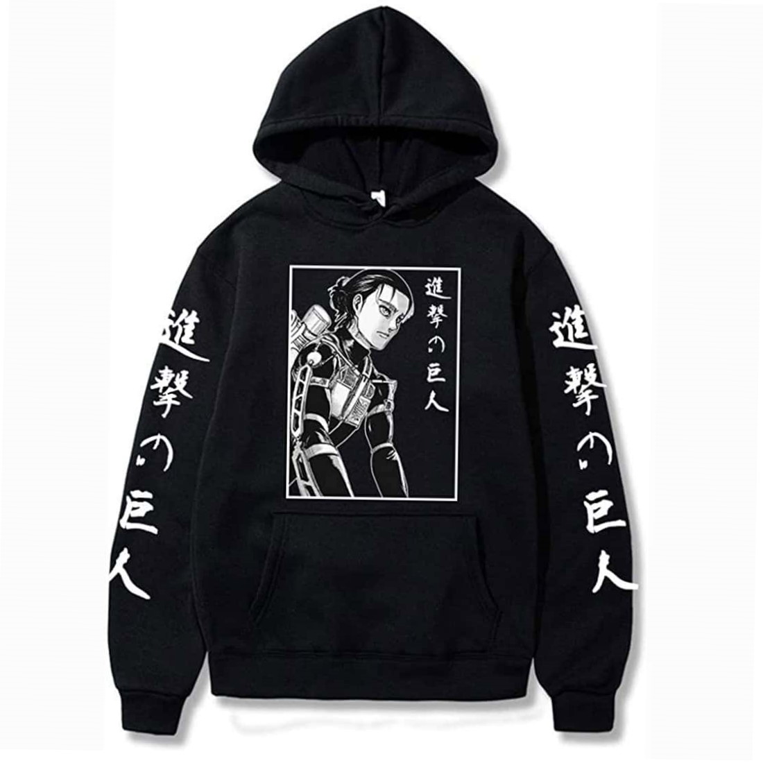 Harajuku Tracksuit 3D Hoodie 3D Eren Yeager of Attack on Titan
