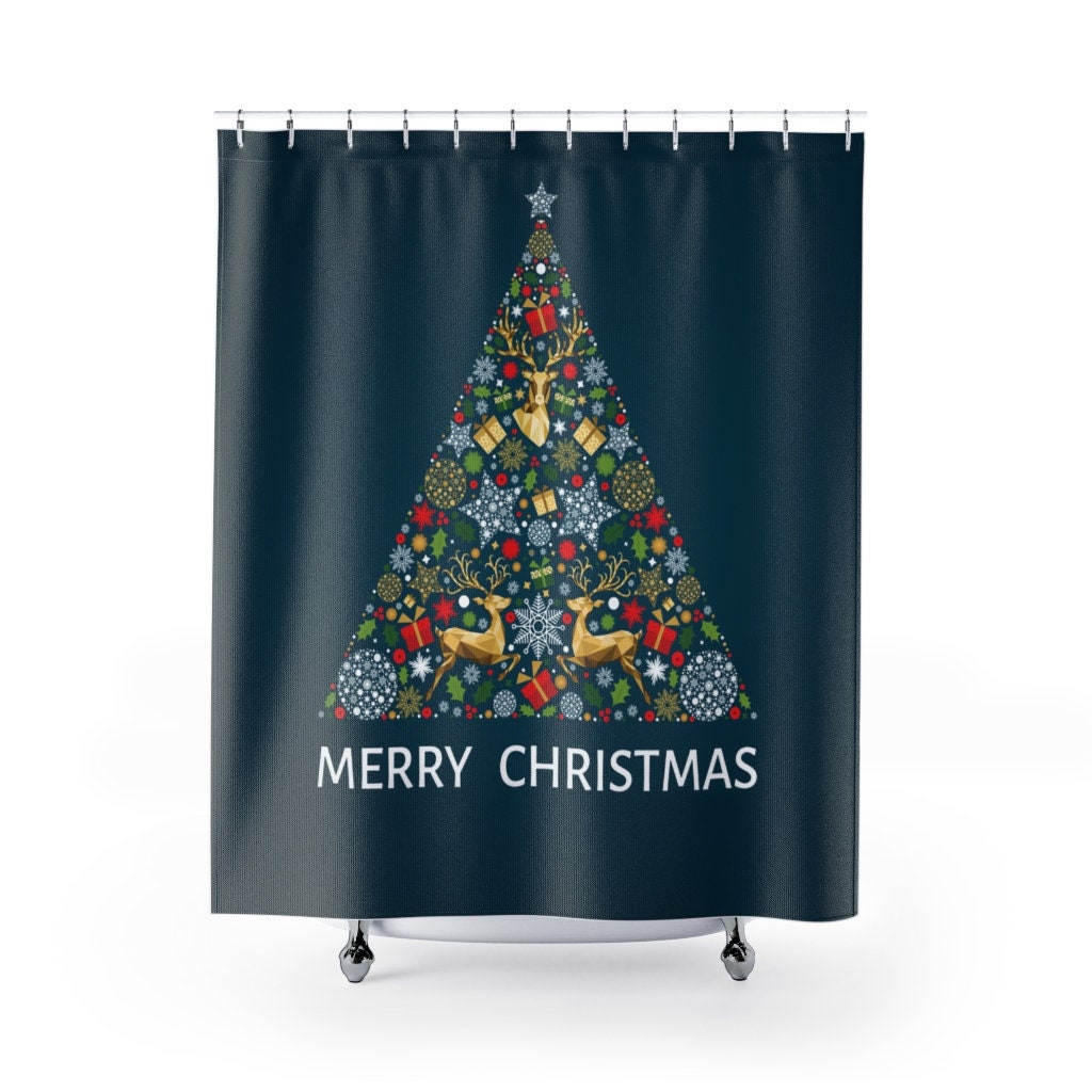 Have a Merry Christmas Tree Holiday Shower Curtain