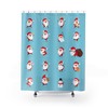 Have a holly jolly Santa Merry Christmas Holiday Shower Curtain