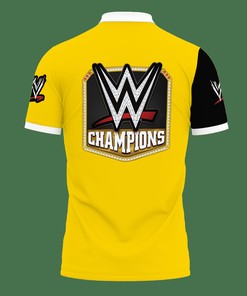 Have a standout look with the 3D Printed Wwe Tnt-Hl Polo Shirt Ver 2 (Yellow) and all-over print design.