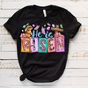 He Is Risen Christian Sublimation Tee - Easter Cross Shirt