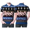 Heavy Metal Meets Christmas Cheer With Our Slipknot Knitting Pattern 3D All Over Print Polo Shirt