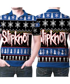 Heavy Metal Meets Christmas Cheer With Our Slipknot Knitting Pattern 3D All Over Print Polo Shirt