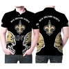 Helmet 3D Designed All Over Gift For Saints Fans Polo Shirt All Over Print Shirt 3D T-Shirt for New Orleans Saints Fans