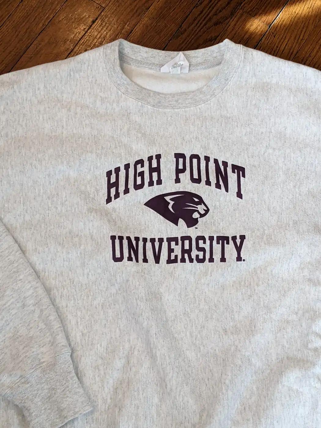 High Point University Champion Reverse Weave Ncaa T-Shirt Sweatshirt American Football Sweatshirt Sports Gifts