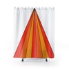 Hippie Boho Shower Curtain, Retro 60's 70's Tub Curtain, Groovy Bathroom Accessory