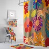 Hippie Bouquet Shower Curtain with Boho Bath Accessories